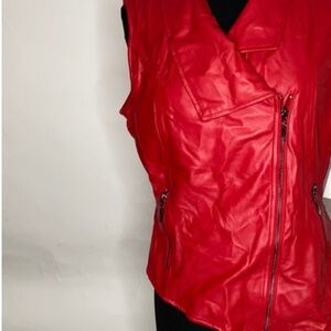 Peter Nygard Shiny Red Vest